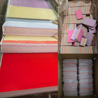 Custom 12 Layer Peelable Microfiber Sponge Block Reusable Layered Microfiber Cleaning Sponge Absorbent Rainbow Sponge
